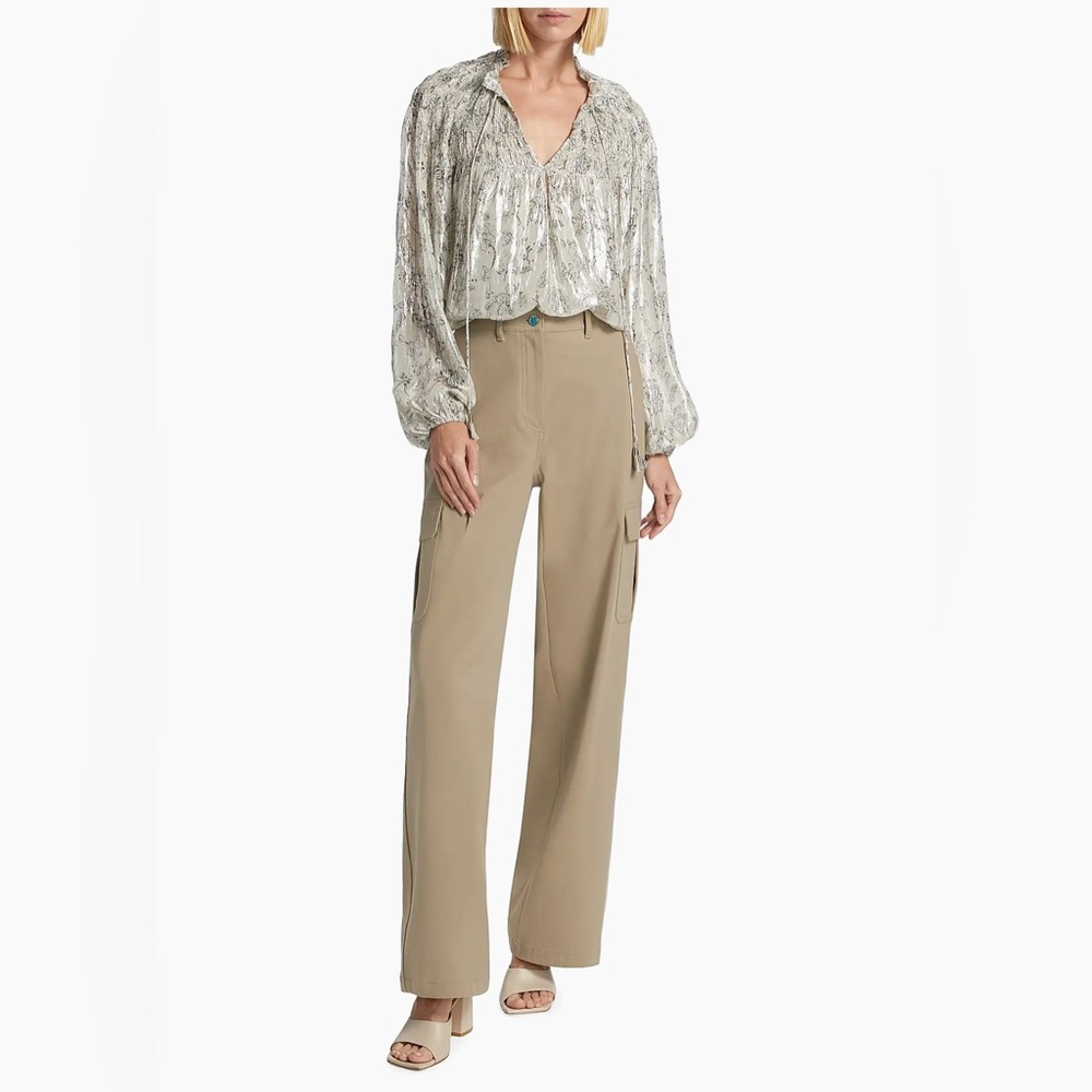 love the label beige Women's Blouse - XL